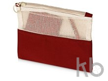 Косметичка «Mesh» хлопковая с сетчатой вставкой
