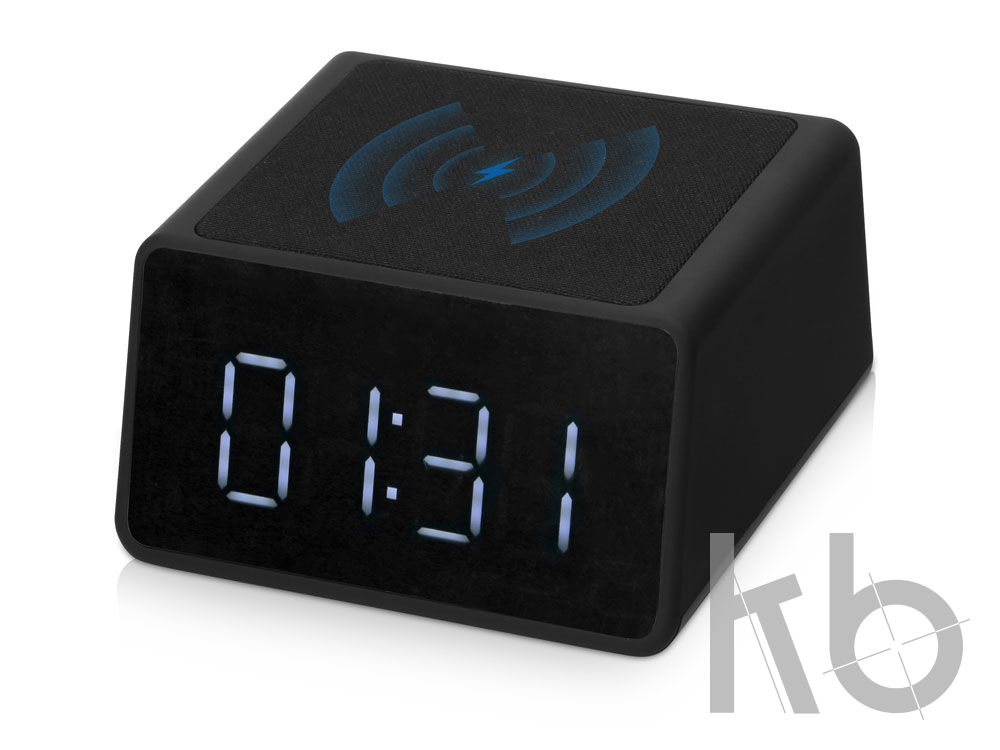 Беспроводная колонка с часами и функцией беспроводной зарядки «Sentry»