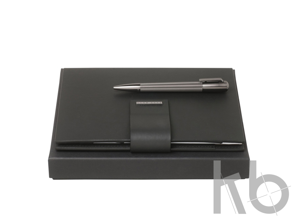 Подарочный набор: блокнот А5 с USB-флешкой на 16 Гб, ручка шариковая