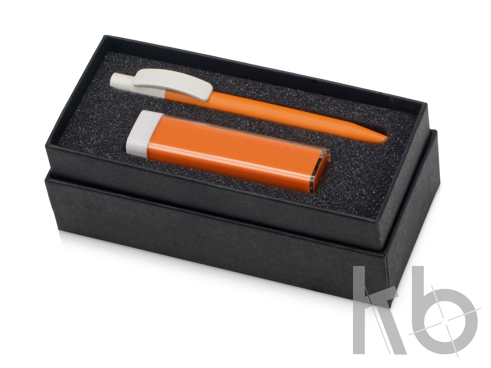 Подарочный набор White top с ручкой и зарядным устройством