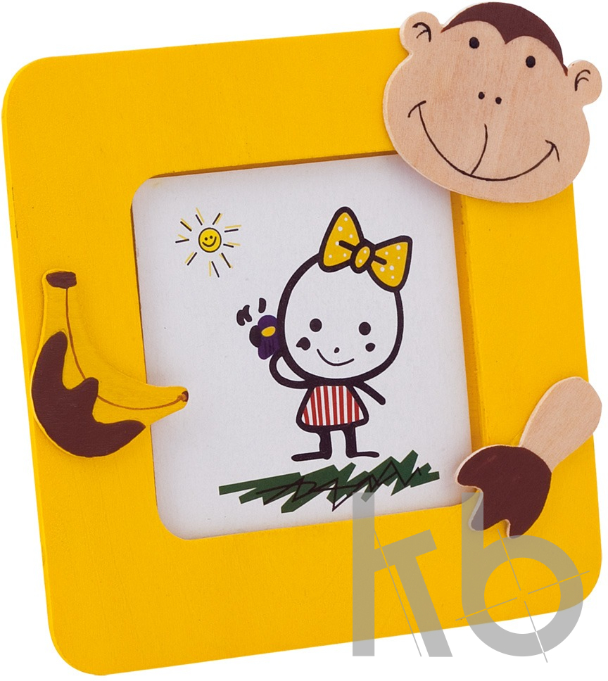 photo frame, monkey