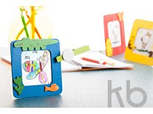 photo frame, crocodile