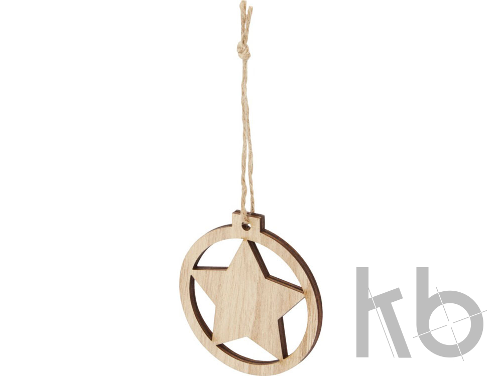 Деревянная подвеска «Natall» в форме звезды