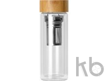 Бутылка из стекла с двойными стенками и ситечком «Badachu» в чехле