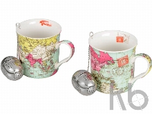 Набор кружек «Карта мира»