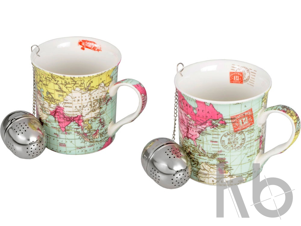 Набор кружек «Карта мира»
