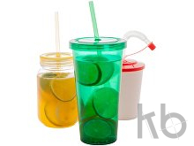 Стакан с трубочкой