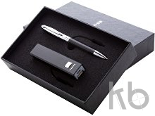 Набор: портативное зарядное устройство, 2200 mAh, шариковая ручка