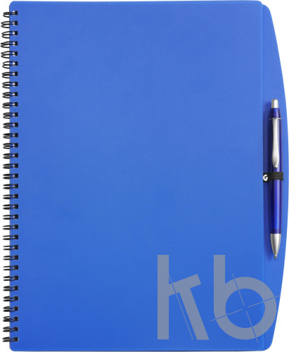PP notebook with ballpen