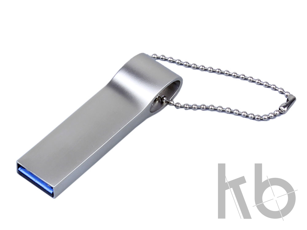 USB 3.0-флешка на 32 Гб с мини чипом и боковым отверстием для цепочки