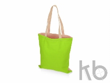 Сумка для шопинга «Twin» двухцветная из хлопка, 180 г/м2