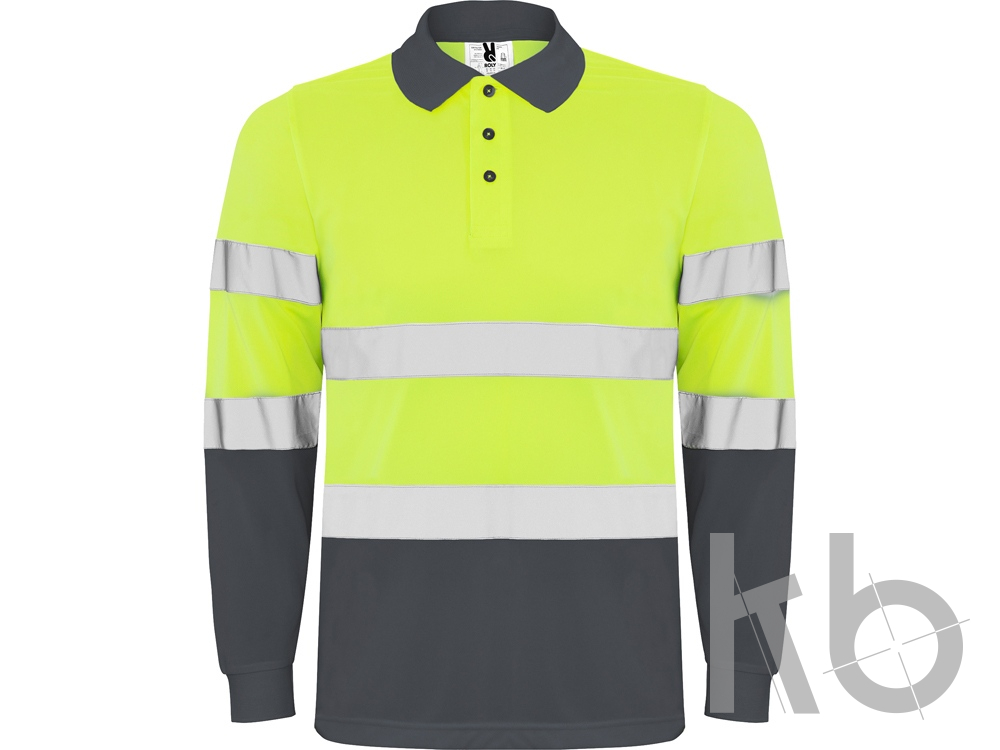 Рубашка поло со светоотражающими полосами «Polaris» с длинным рукавом, мужская