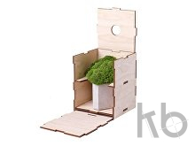 Кашпо бетонное со мхом «Гама»