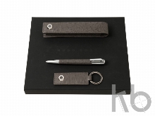 Подарочный набор: пенал, брелок, ручка шариковая