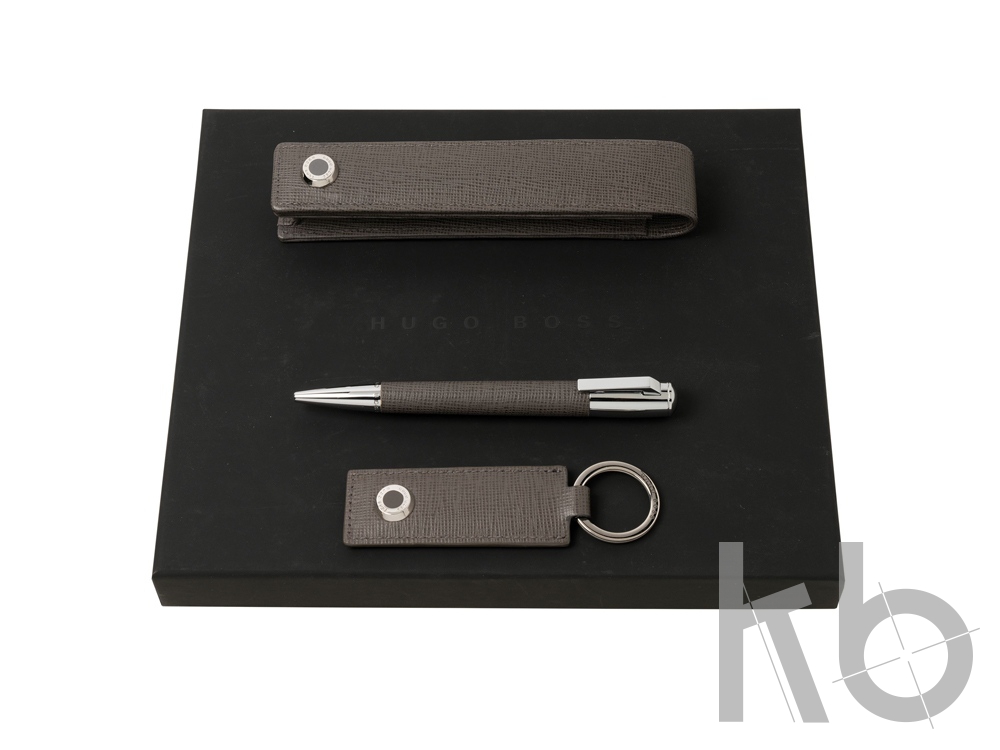 Подарочный набор: пенал, брелок, ручка шариковая