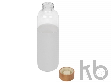 Стеклянная бутылка для воды в силиконовом чехле «Refine»