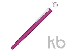 Ручка металлическая роллер «Brush R GUM» soft-touch с зеркальной гравировкой