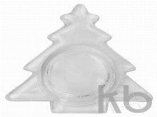 Подсвечник стеклянный со свечой