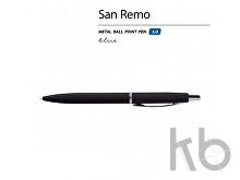 Ручка металлическая шариковая «San Remo», софт тач