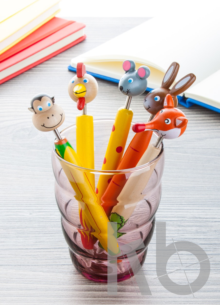 wooden ballpoint pen, rabbit