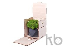 Кашпо бетонное со мхом «Бета»