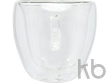 Стеклянный стакан «Manti» с двойными стенками и подставкой, 100 мл, 2 шт