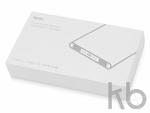 Портативное зарядное устройство с подсветкой логотипа «Faros», soft-touch, 4000 mAh