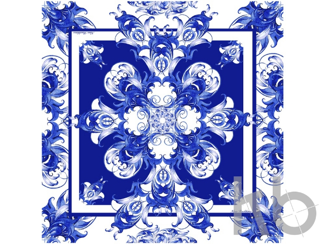 Платок «Гжель»