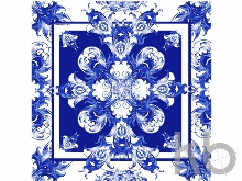 Платок «Гжель»