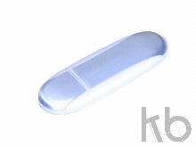 USB 2.0- флешка промо на 16 Гб овальной формы