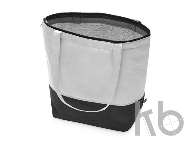 Сумка-холодильник «Reviver» с длинными ручками из нетканого переработанного материала RPET