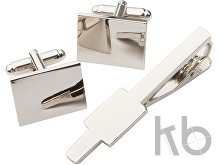 cufflink and tie clip set