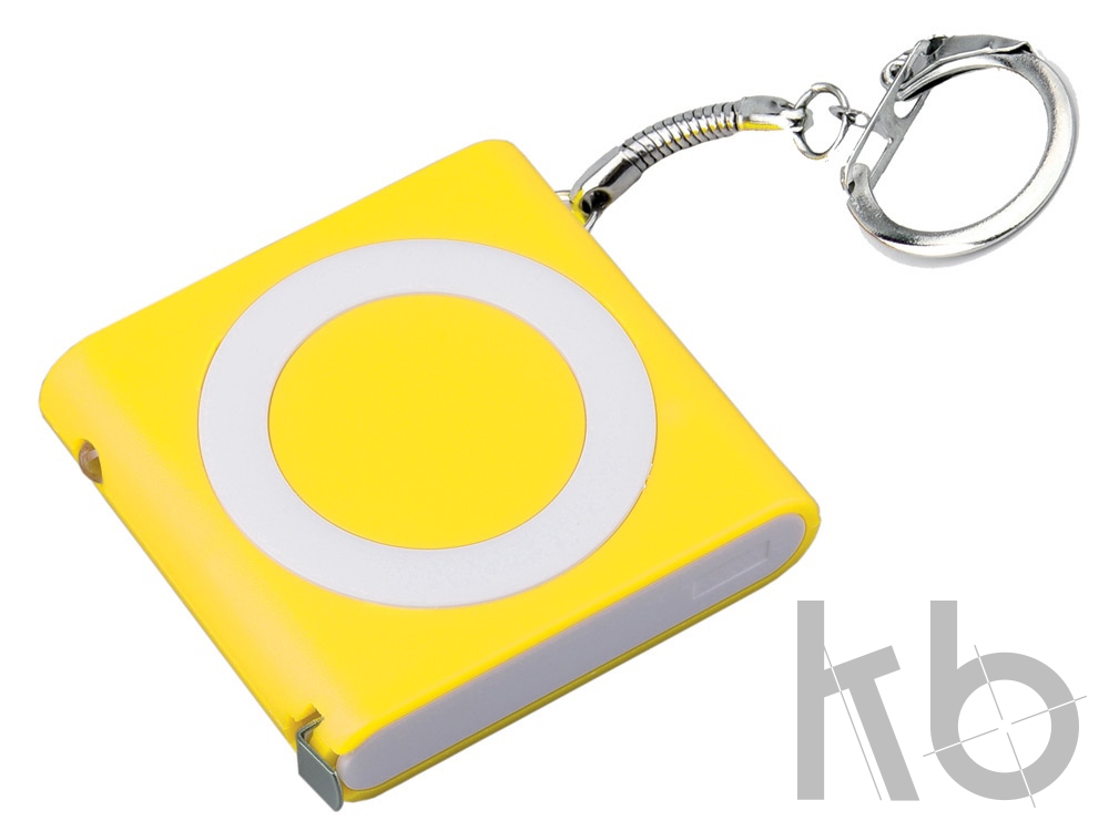 Брелок-рулетка с фонариком «Книга», 1 м.