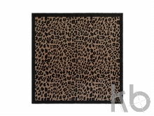 Шелковый платок Léopardo Brown-black