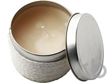 Tin with scented candle