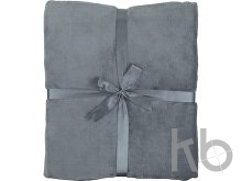 Плед флисовый «Natty» из переработанного пластика с новогодней биркой