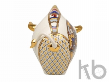 Скульптура «Бык- символ года» с часами