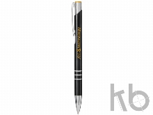 Ручка металлическая шариковая «Moneta» с цветной кнопкой