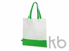 Сумка-шоппер двухцветная Reviver из нетканого переработанного материала RPET