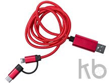 Зарядный кабель с разъемами micro USB, USB-C и Lightning