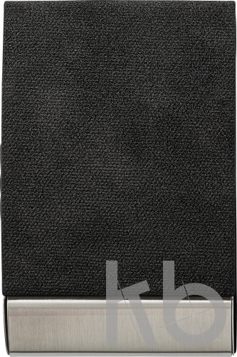 PU and stainless steel business card holder