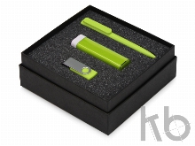 Подарочный набор On-the-go с флешкой, ручкой и зарядным устройством