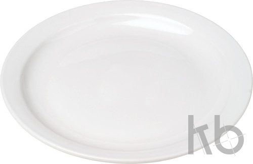 Porcelain plate with 23,5 cm diameter