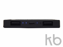 Портативное зарядное устройство «Render» с закаленным стеклом, 5000 mAh