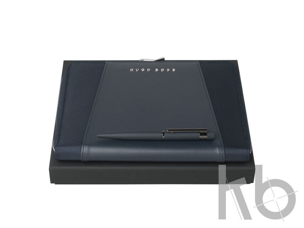 Подарочный набор: ручка шариковая, папка для конференции