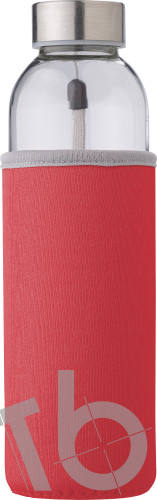 Glass bottle (500 ml) with neoprene sleeve