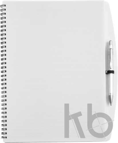 PP notebook with ballpen