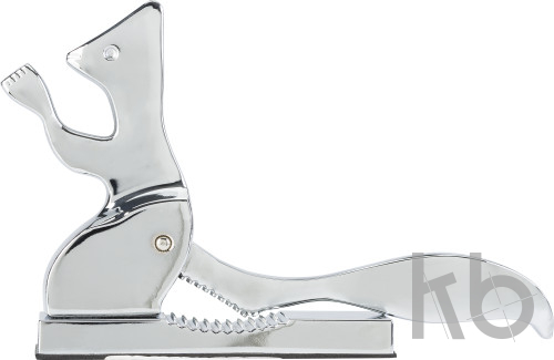 Aluminium alloy nut cracker in shape of a squirrel