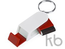 Брелок-подставка для мобильного с очистителем для экрана
