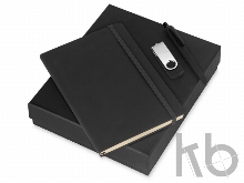 Подарочный набор Vision Pro Plus soft-touch с флешкой, ручкой и блокнотом А5